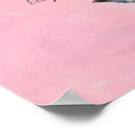 Poster Poignée Kitty vers le haut (Coin)