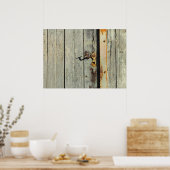 Poster Poignée patinée de porte rouillée (Cuisine)