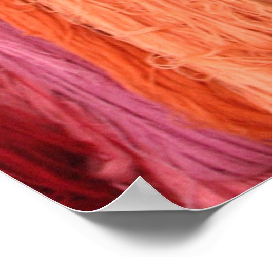 Poster Poignées de fils colorés (Coin)