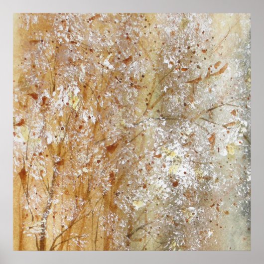 Poster Poils Et Fleurs Aquarelle (Devant)