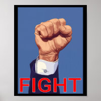 Poing. Combat