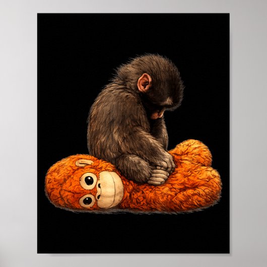 Poster Poing de bébé singe  (Devant)