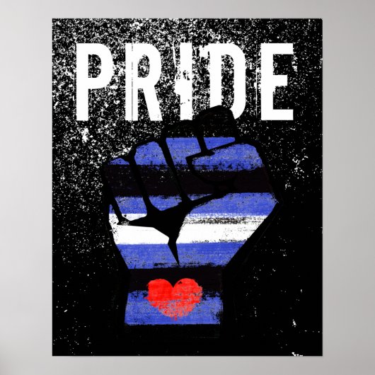 Poster Poing de Fierté en Cuir (Devant)