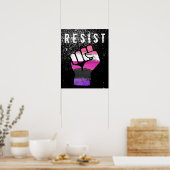 Poster Poing de fierté genderfluid (Cuisine)