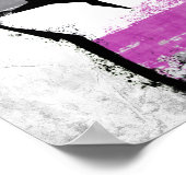 Poster Poing de la fierté asexuelle (Coin)