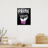 Poster Poing de la fierté asexuelle (Cuisine)