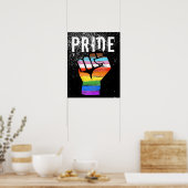Poster Poing de la fierté du progrès inclusif (Cuisine)