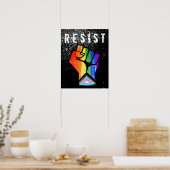 Poster Poing de la fierté progressiste (Cuisine)