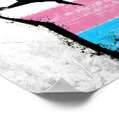 Poster Poing de la fierté trans (Coin)