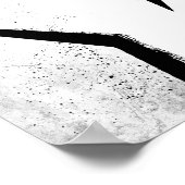 Poster Poing de protestation blanc (Coin)