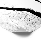 Poster Poing de protestation blanc (Coin)