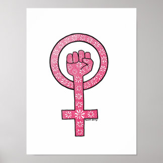 Poster Poing féministe