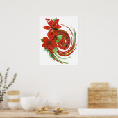 Poster Poinsettia Swirl (Cuisine)