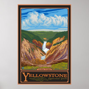 Poster Point Artist - Yellowstone Nat'l Park