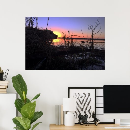 Poster Point dans l'Arkansas Duck Blind (Bureau à domicile)