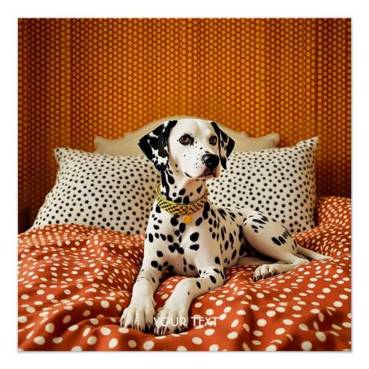 Poster Point de chien de Polka mignon Imaginaire (Devant)