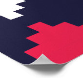 Poster Point de croix nautique (Coin)