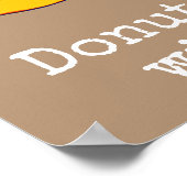 Poster Point de givrage rose art alimentaire mignon (Coin)