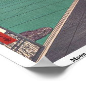 Poster Point de vue de la lune par Andō, Hiroshige Ukiyo- (Coin)