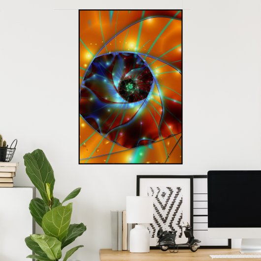 Poster Point flottant (Bureau à domicile)