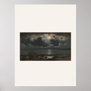 Poster Point Judith, Rhode Island - Paysage marin au clai