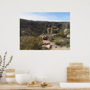 Poster Point Massai du monument national de Chiricahua