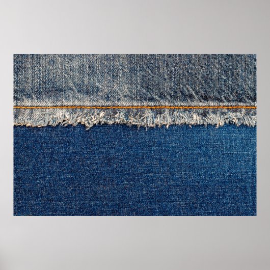 Poster Pointe droite avec fil orange sur le den blanchi (Devant)