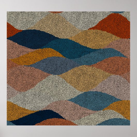 Poster Pointe Polka : Textile Vintage. (Devant)