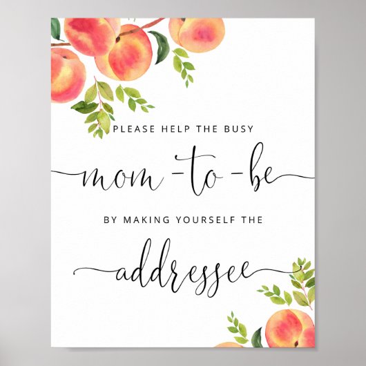 Poster Pointer aider Maman occupée Adresse une enveloppe (Devant)