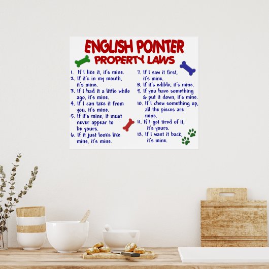 POSTER POINTER ANGLAIS PL2 (Cuisine)