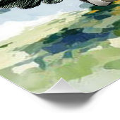 Poster Pointeur À poils durs allemand (Coin)