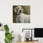 Poster Pointeur Ariège - Portrait de chien (Bureau à domicile)