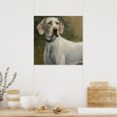 Poster Pointeur Ariège - Portrait de chien (Cuisine)