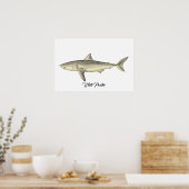 Poster Pointeur blanc requin (Cuisine)