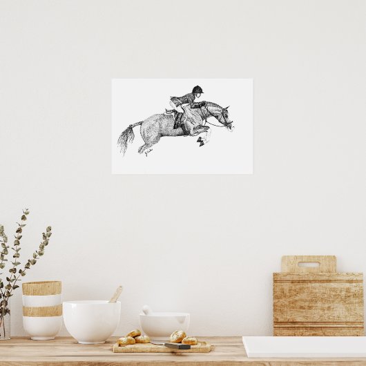 Poster Pointillisme de Hunter Pony (Cuisine)