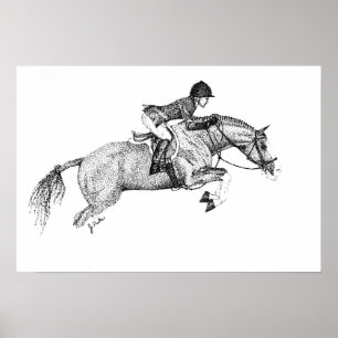 Poster Pointillisme de Hunter Pony