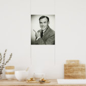 Poster Pointing homme d'affaires (Cuisine)