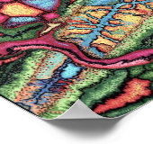 Poster Points Abstraits (Coin)