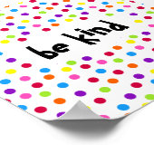 Poster Points arc-en-ciel être gentillesse positivité (Coin)