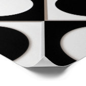 Poster Points & Carrés / noir blanc + vos idées (Coin)