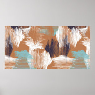 Poster Points colorés motifs sans couture