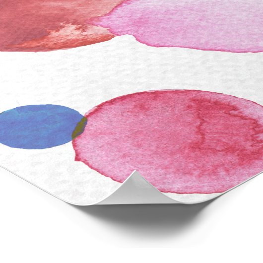 Poster Points d'aquarelle 1 (Coin)