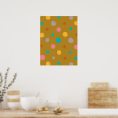 Poster Points d'aquarelle multicolores 4 (Cuisine)