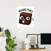 Poster Points de Brownie Blague de Snack Drôle (Bureau à domicile)