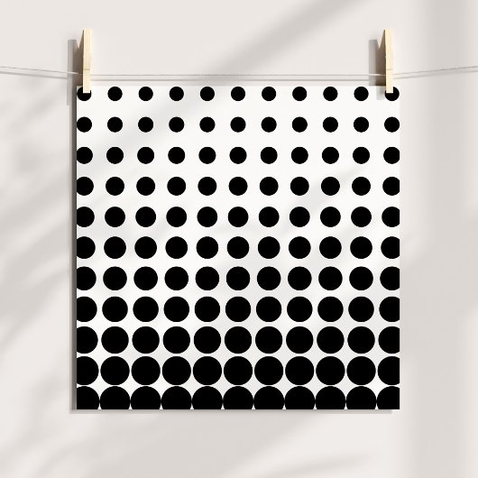Poster Points de demi-teinte blancs et noirs