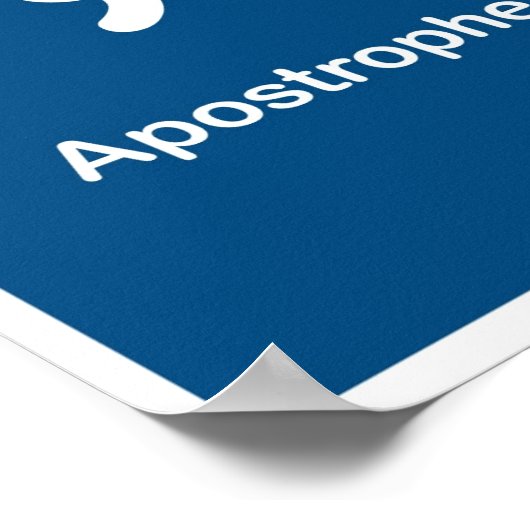 Poster Points de ponctuation - Apostrophe (Coin)