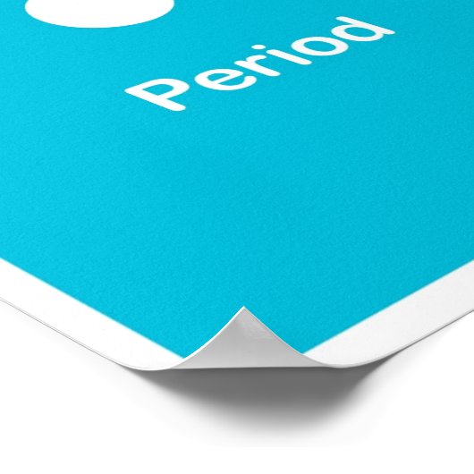 Poster Points de ponctuation - Période (Coin)