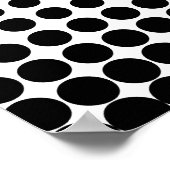 Poster Points demi-teintes blanc et noir (Coin)