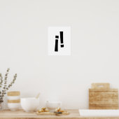 Poster Points d'exclamation (Cuisine)