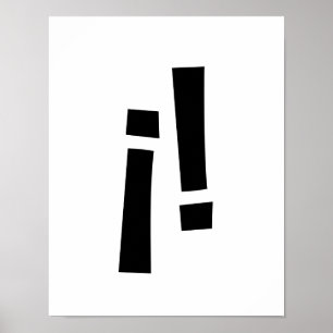 Poster Points d'exclamation